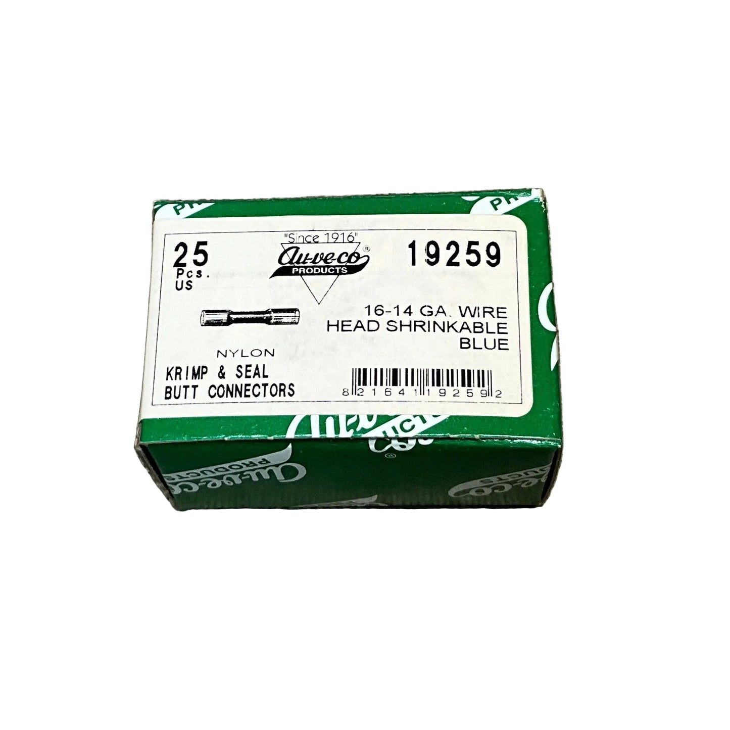 25 Krimp and Seal Heat Shrinking Tubing Auveco 19259, 16 - 14 Gauge Wire Range
