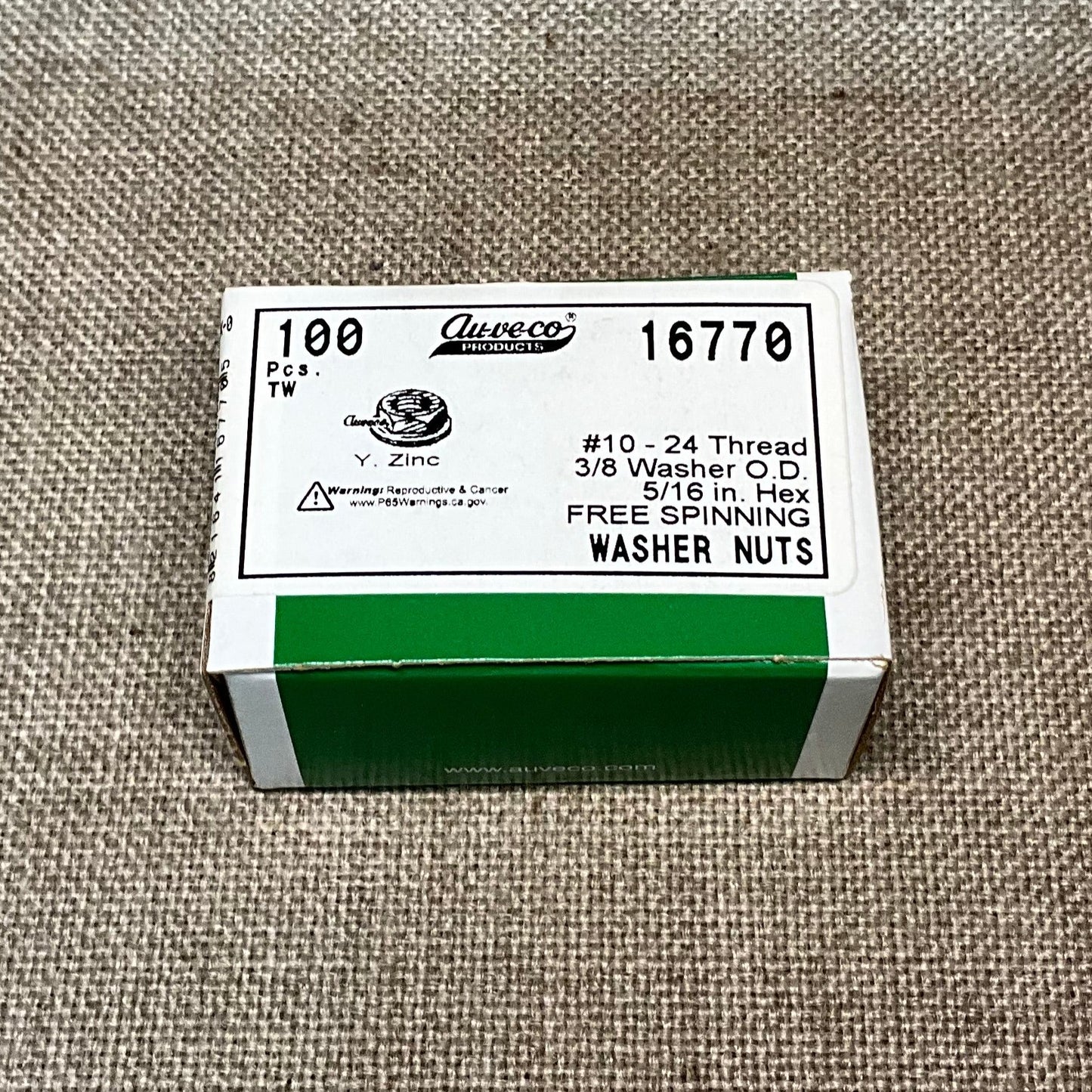 25 Moulding Fasteners 25 Free Spinning Washer Nut Set Auveco 2619 & 16770