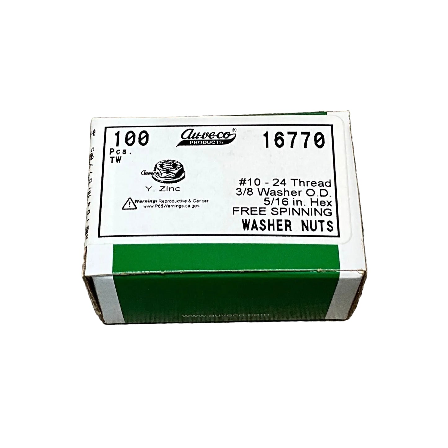 25 Moulding Fasteners 25 Free Spinning Washer Nut Set Auveco 2619 & 16770