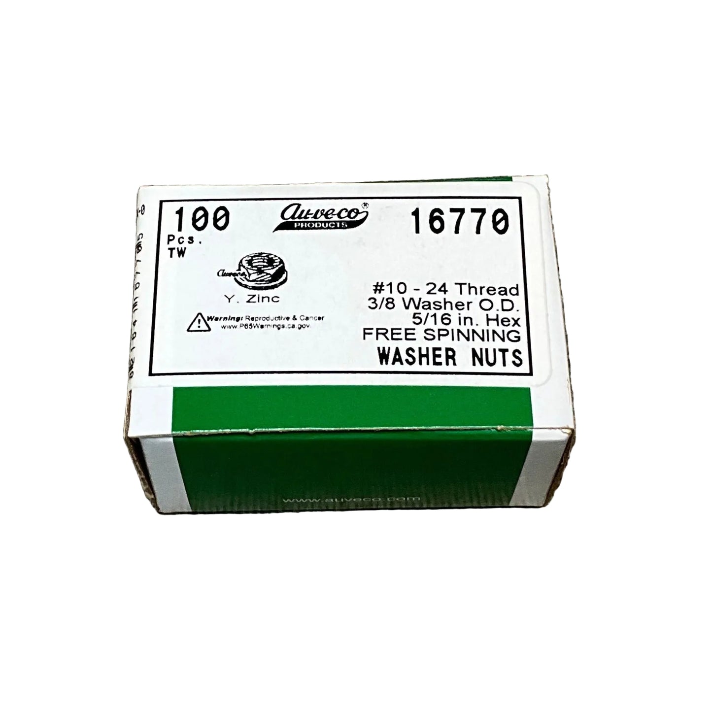 25 Moulding Fasteners 25 Free Spinning Washer Nut Set Auveco 2752 & 16770