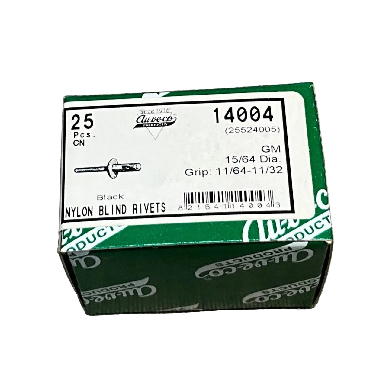 25 Nylon Blind Rivets Auveco 18108 Chrysler Jeep Dodge OEM : 34201631 UNIVERSAL