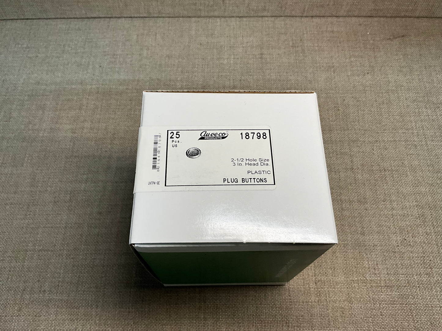 25 Plastic Plug Buttons Hole Size 2 1/2" Auveco 18798 Car Truck Auto Universal