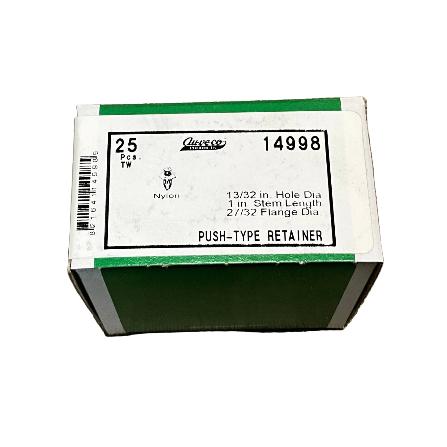 25 Push Type Retainers Auveco 14998 GM : 15672330 ; 15956470 From 1987 - On