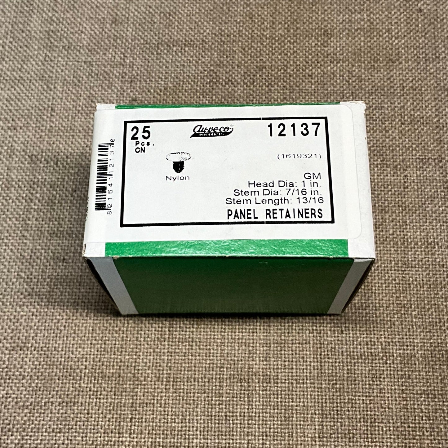 25 Radiator Apron Panel Retainer Auveco 12137 / #16263 GM1619321 From 1977 On