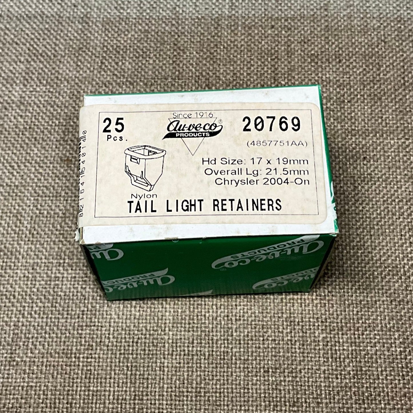 25 Tail Light Grommet Retainers Auveco 20769 Chrysler Pacifica Car Truck SUV