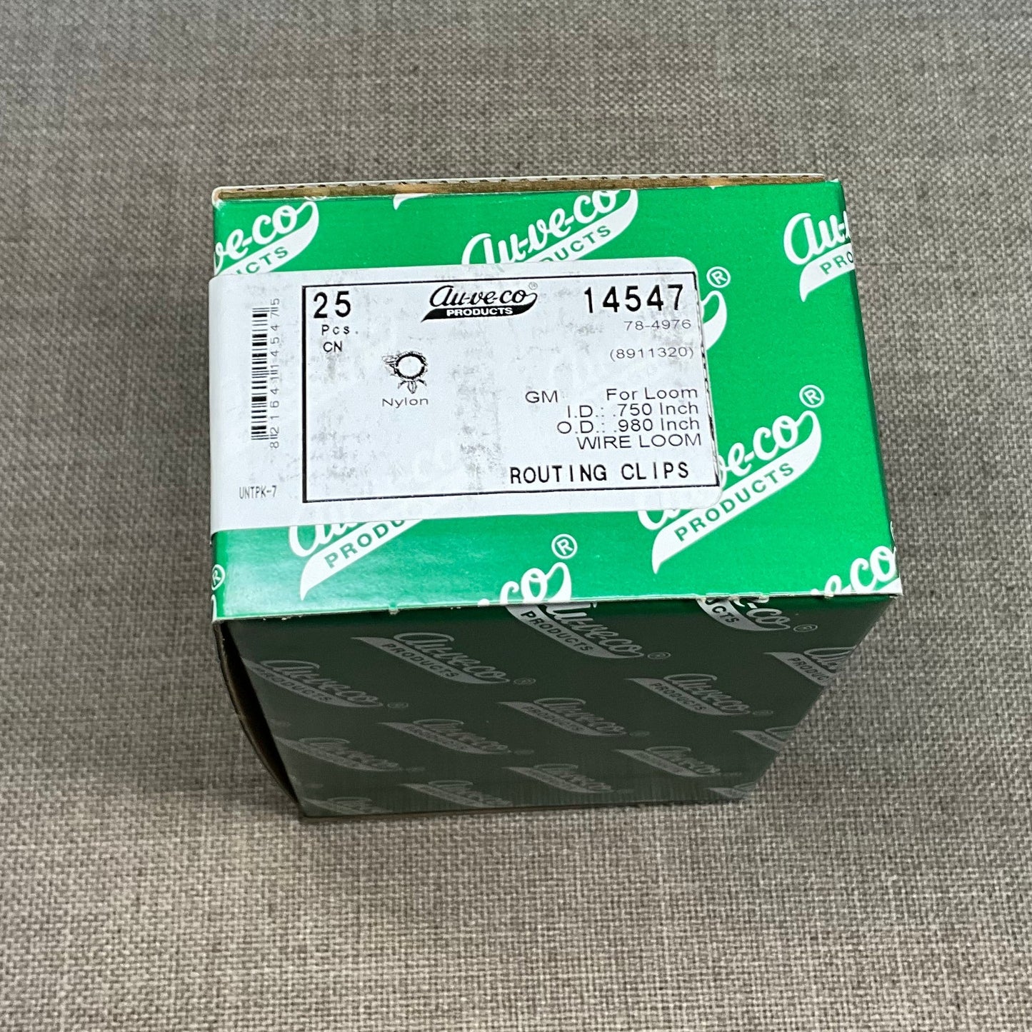 25 Wire Loom Routing Clips Auveco 14547 GM OEM : 8911320 AND GM OEM: 3816659