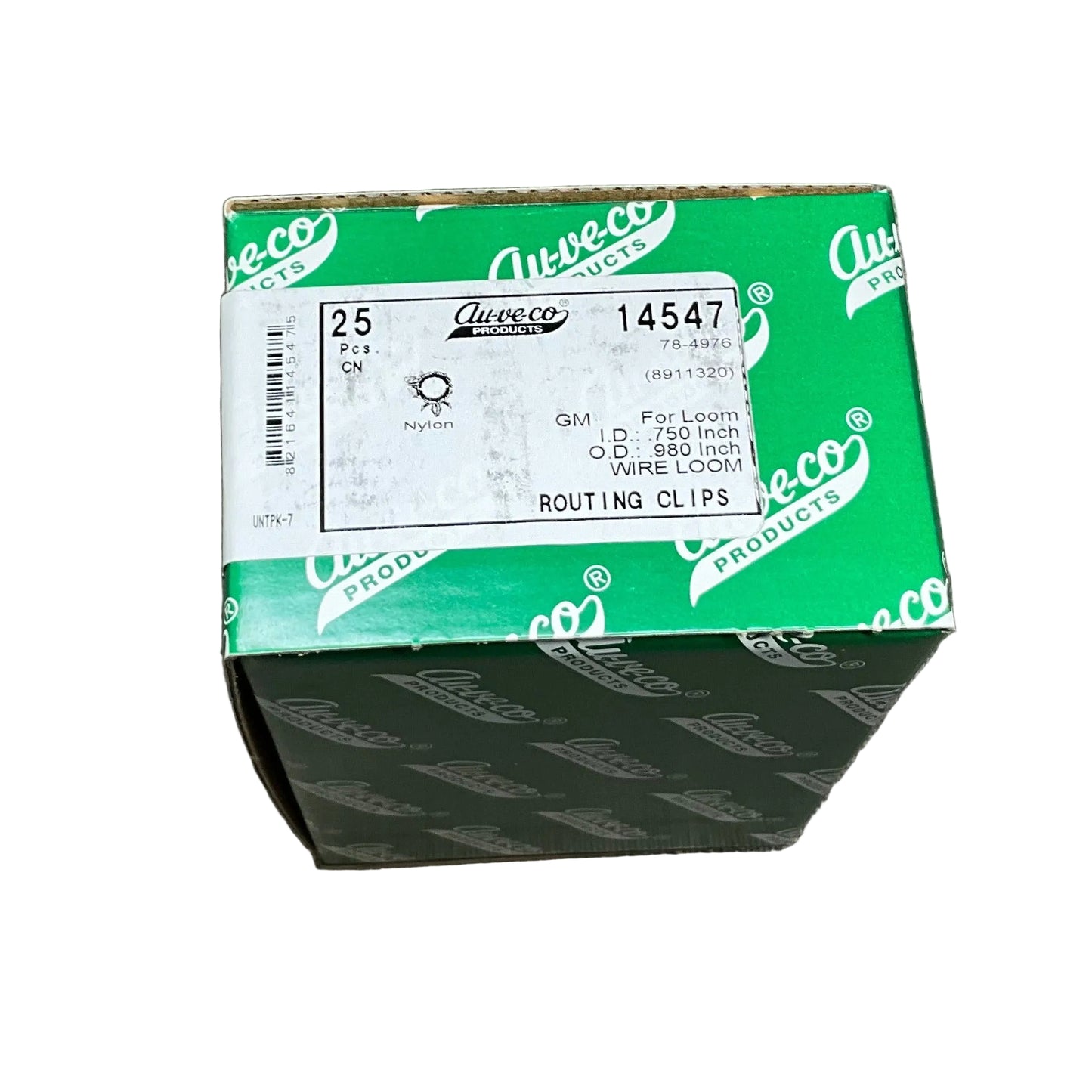 25 Wire Loom Routing Clips Auveco 14547 GM OEM : 8911320 AND GM OEM: 3816659