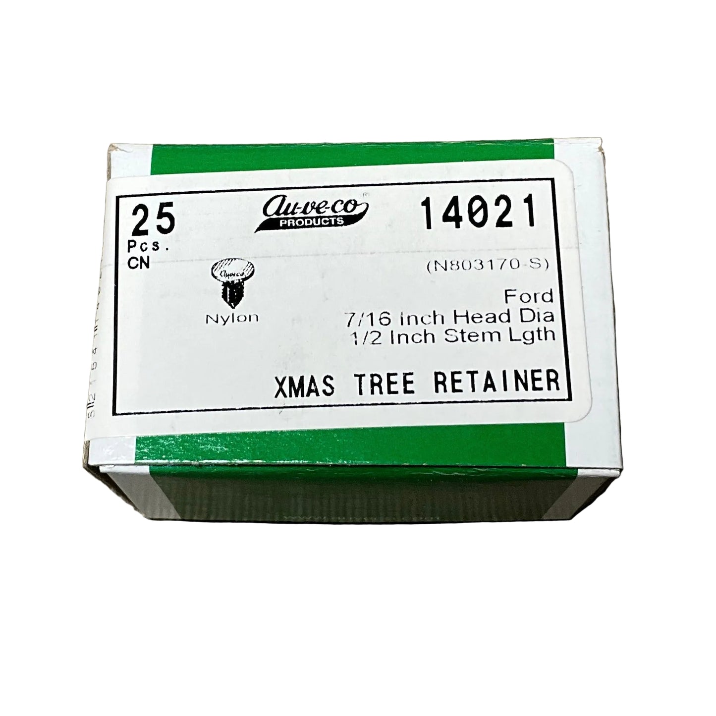 25 X - Mas Tree Retainers Auveco 14021 Frd: N803170-S Fascia Retainer '84 - On