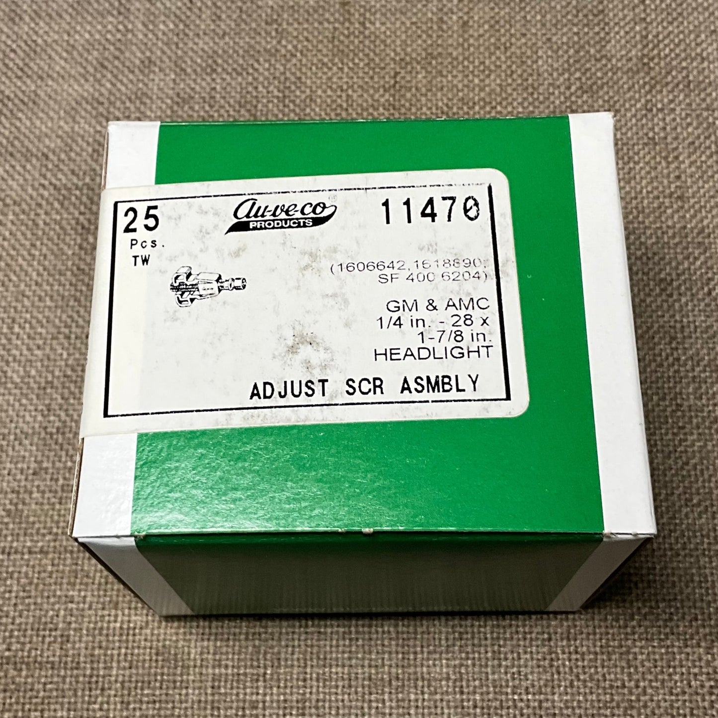 4- Headlight Adjusting Screw and Nut Assembly Cadillac GM AMC Auveco 11470