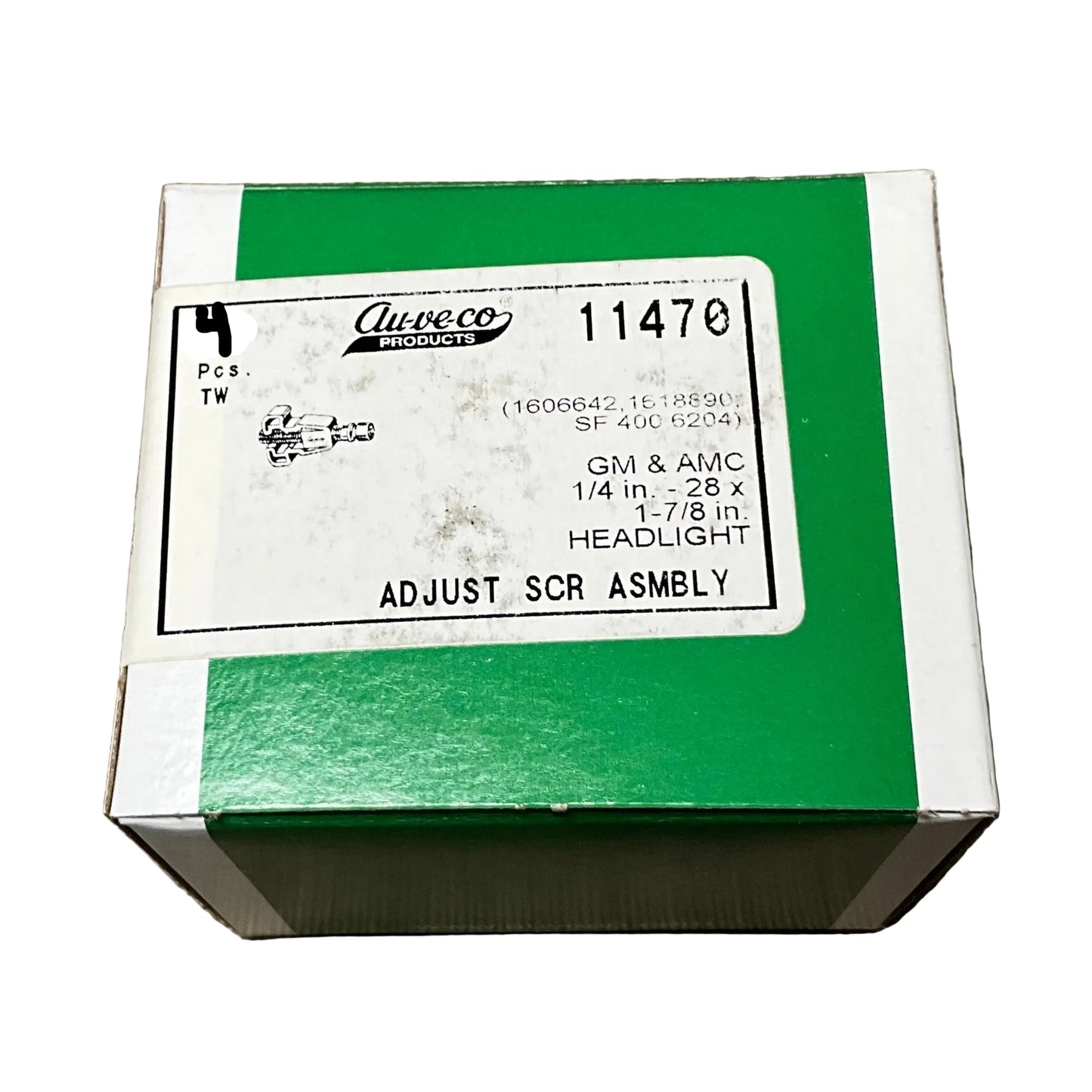 4- Headlight Adjusting Screw and Nut Assembly Cadillac GM AMC Auveco 11470