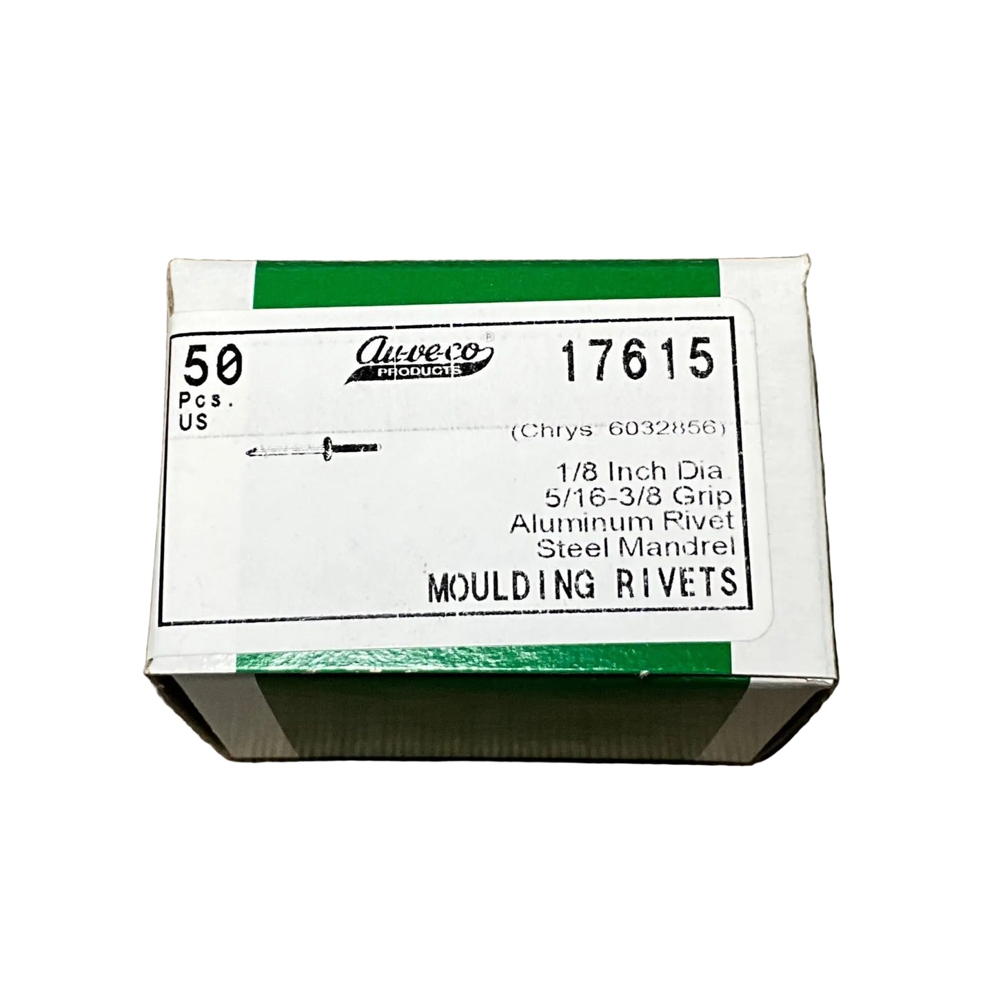 50 "Peel - Type" Specialty Moulding Rivets Auveco 17615 Chrysler OEM : 6032856