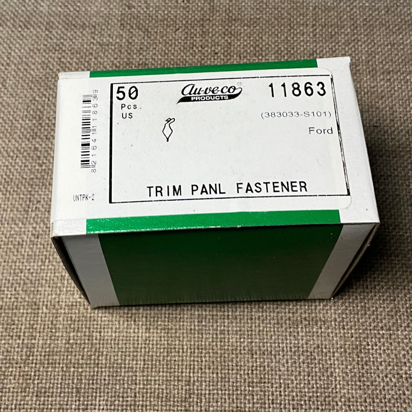 50 Door Trim Panel Fasteners Auveco 11863 Ford : 383033-S101