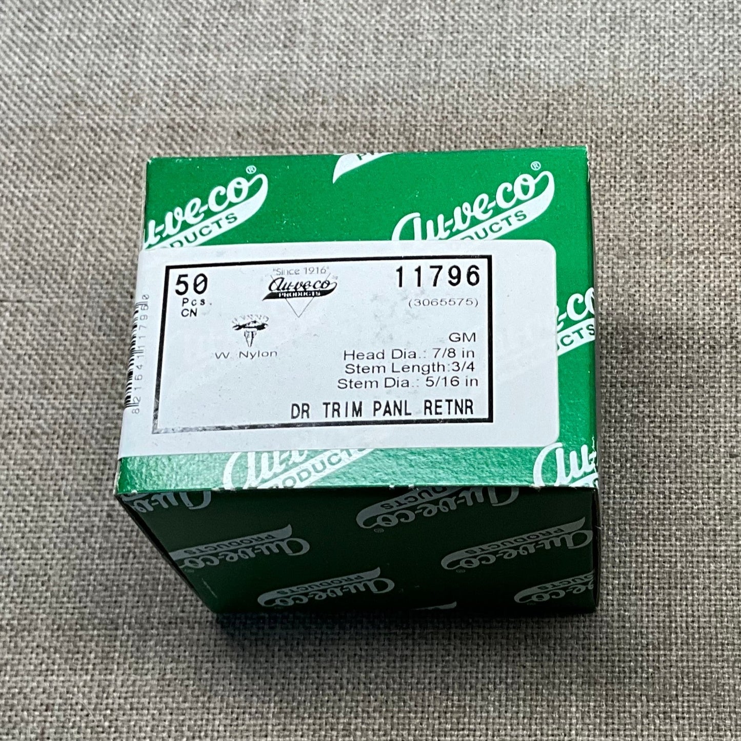 50 Door Trim Panel Retainer Auveco 11796 OEM GM: 3065575 From 1978 - On