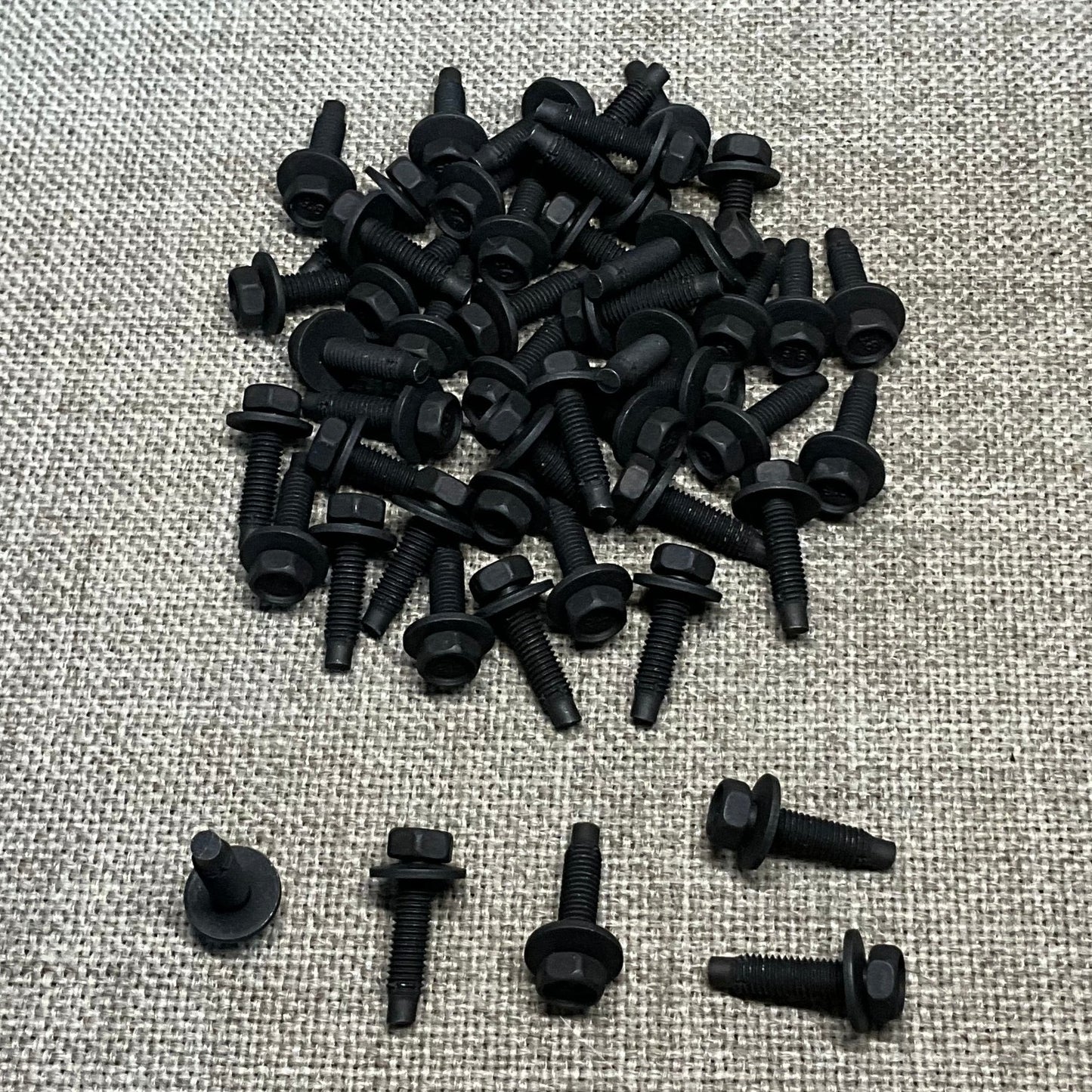 50 Hex Head Sems Bolts ~ Auveco 12232 ~ Chrysler : 6100539 ~ General Purpose