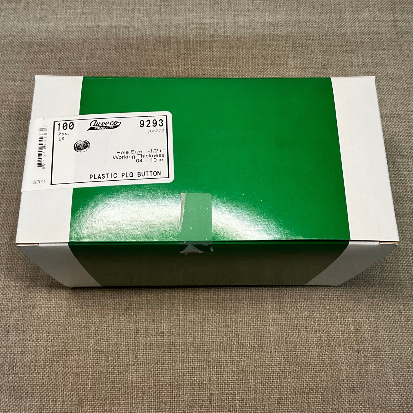 50 Plastic Plug Buttons Fits Hole Size 1-1/2 inch Auto Body Plug 9293 Universal