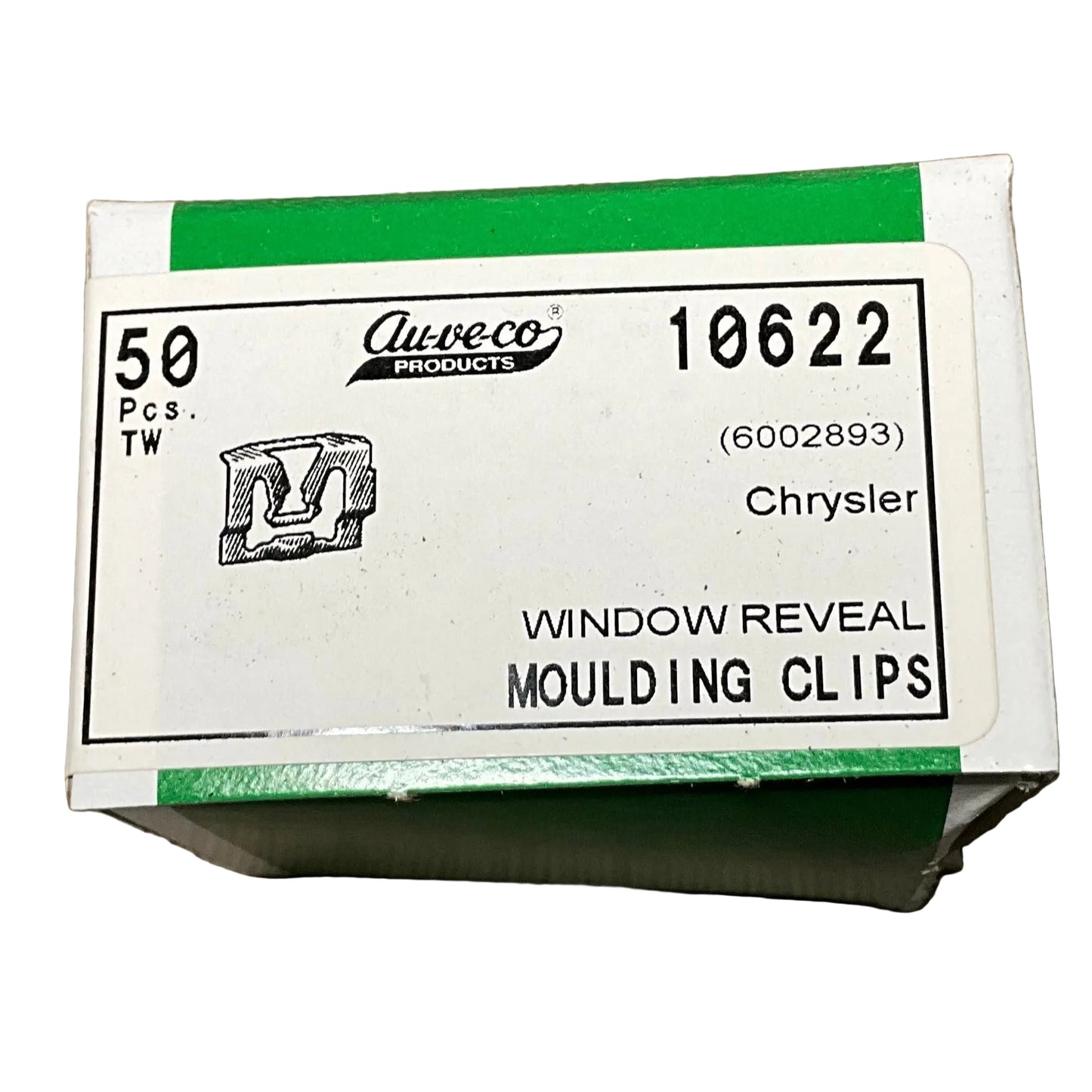 50 Rear Window Reveal Moulding Clips Auveco 10622 Chrysler OEM: 6002893 General