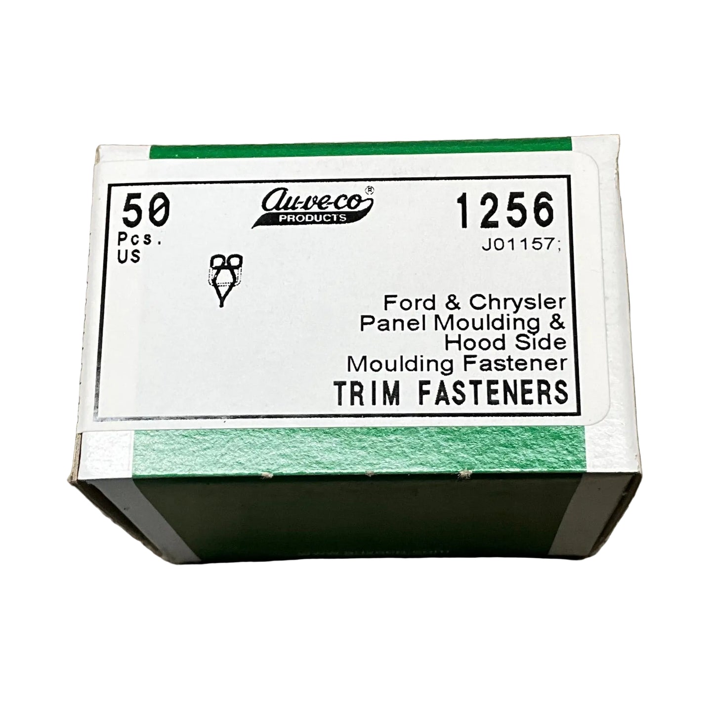 50 Trim Fasteners Auveco 1256 Ford : 353123 and Chrysler Panel & Molding Clips