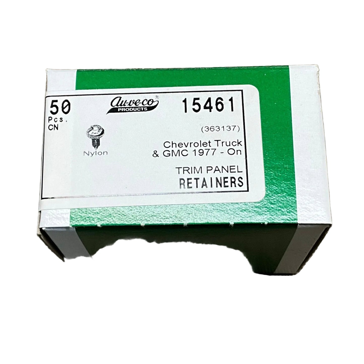 50 Trim Panel Retainers Auveco 15461 Chevy Truck : 363137 & GMC From 1977 - On