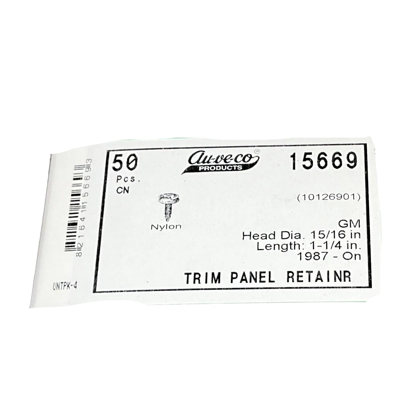 50 Trim Panel Retainers Auveco 15669 OEM GM : 10126901 From The Year 1987 - On