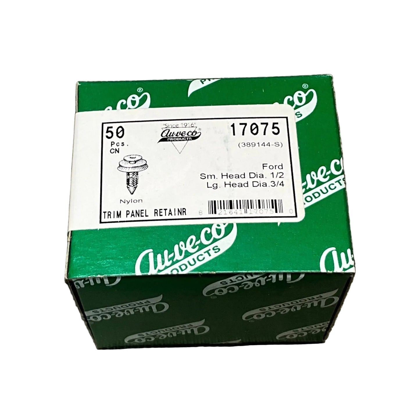 50 Trim Panel Retainers Auveco 17075 Ford : 389144-S From The Year 1981 - On