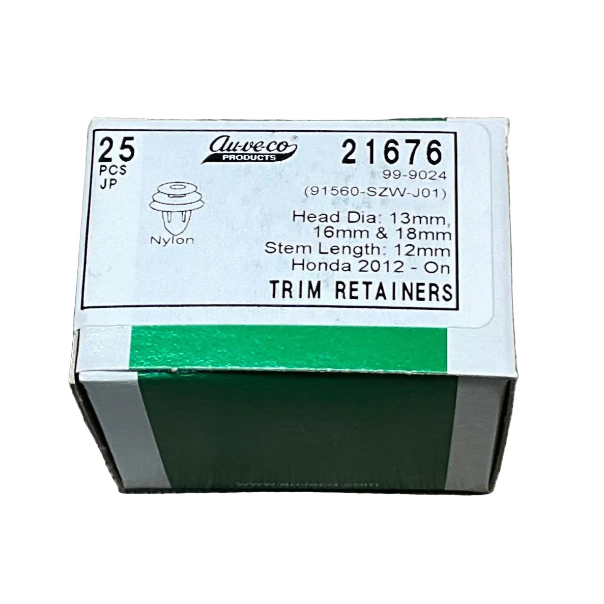 Auveco - 21676 - Honda Trim Retainer (25 Pcs)