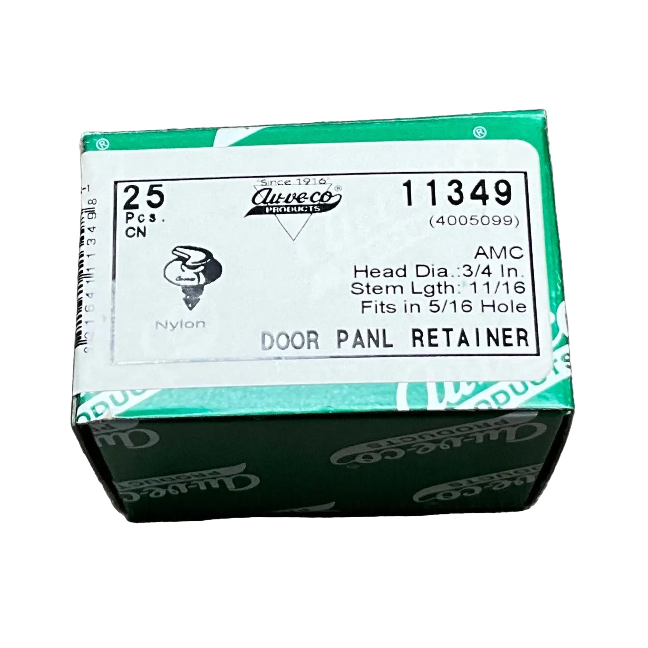 Auveco 11349 25 Door Retainer For GM AMC For Chrysler For Jeep Wrangler