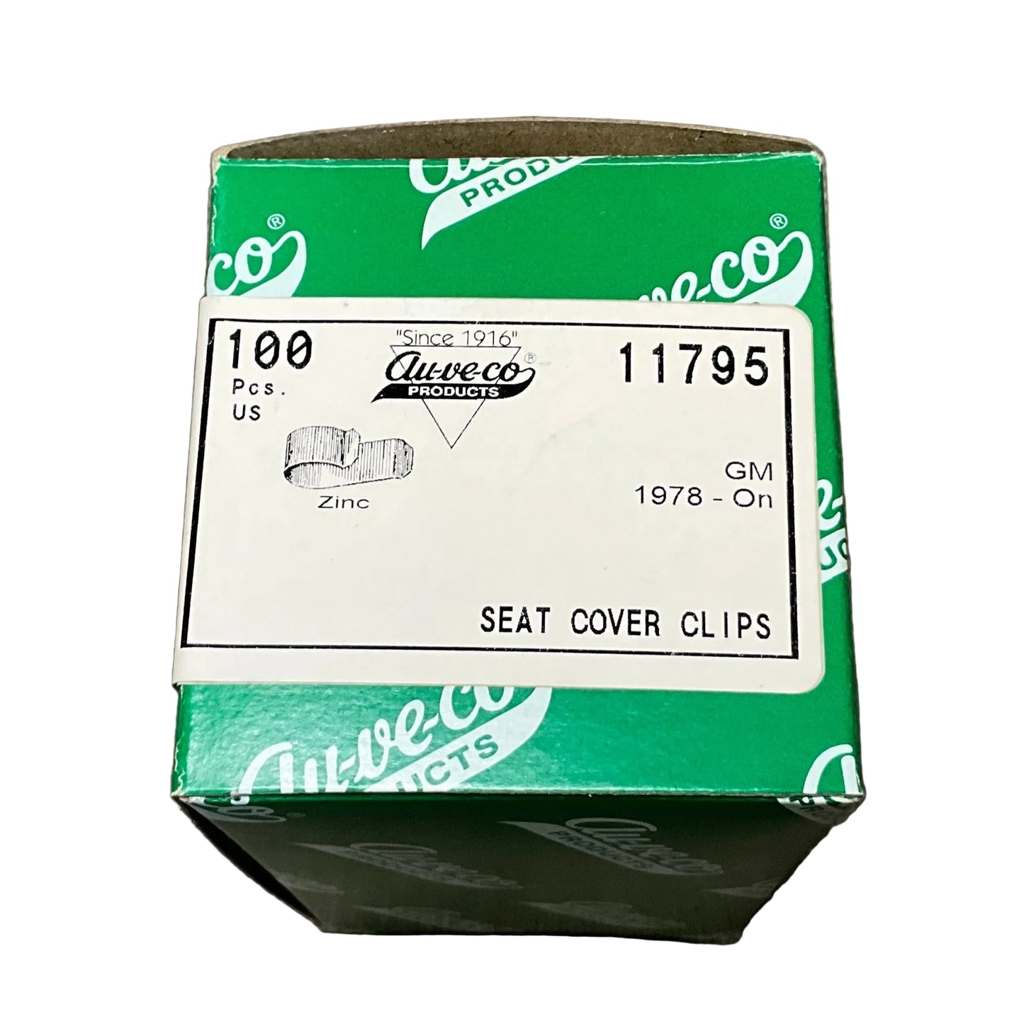 Auveco 11795 Universal Seat Cover Clips, GM 1978- On, Made n USA 100 pcs