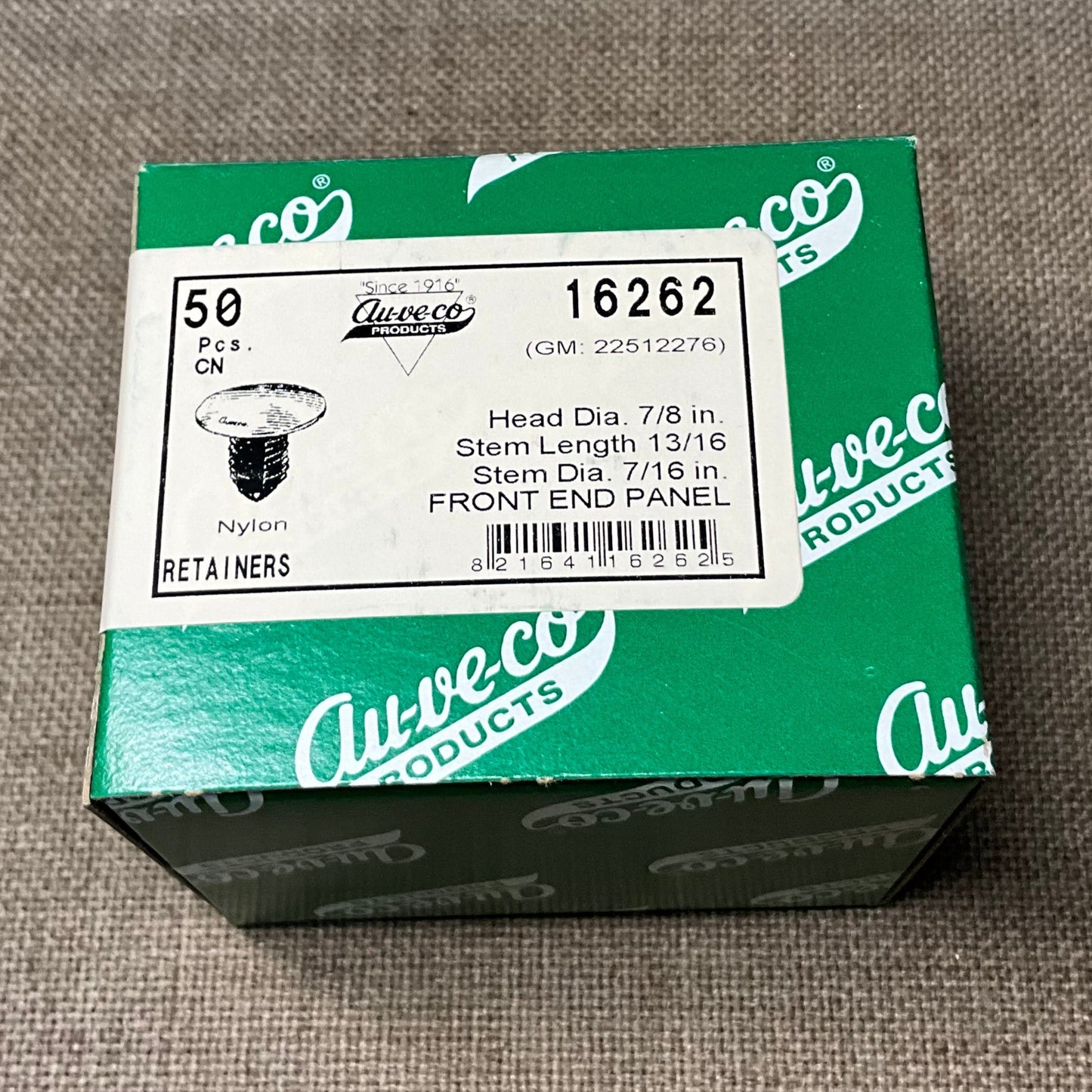 Auveco 16262 Front End Stone Shield Retainer 50 pcs.