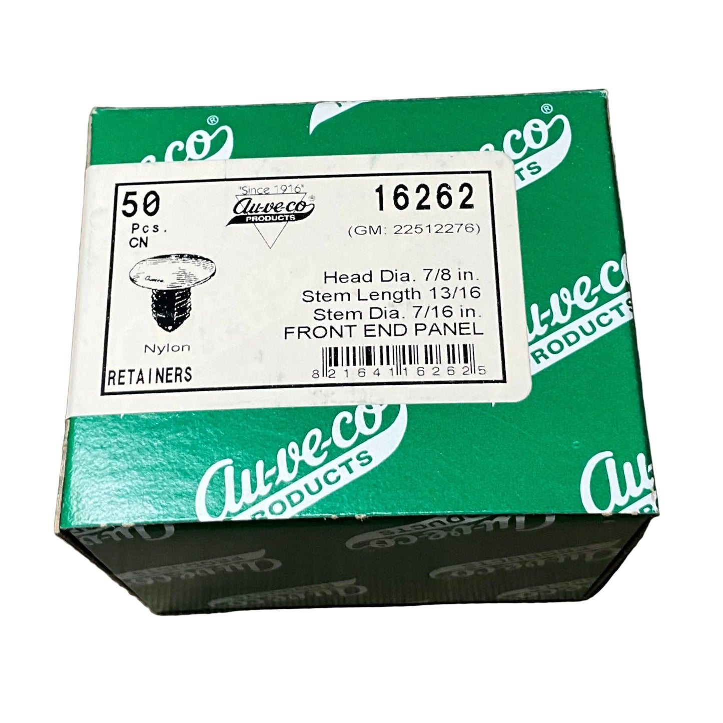 Auveco 16262 Front End Stone Shield Retainer 50 pcs.