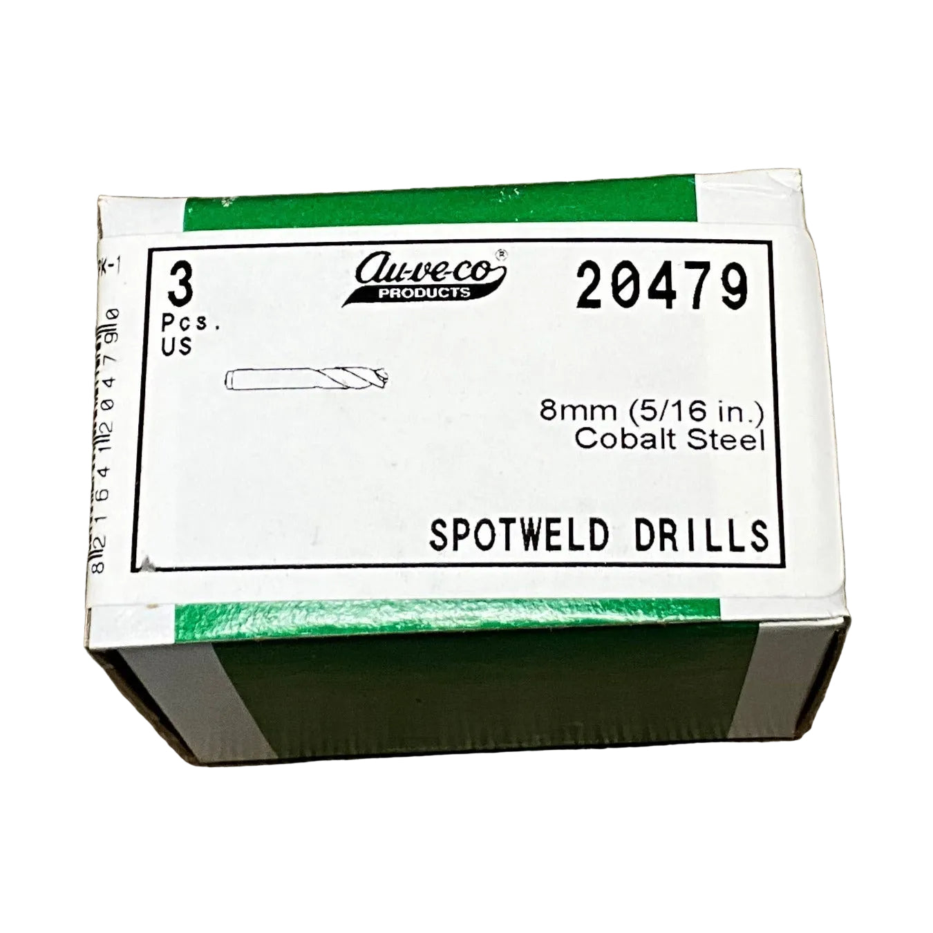 Auveco 20479 Cobalt Steel Spot Weld Drill Bits 8mm • Package Quantity - 3
