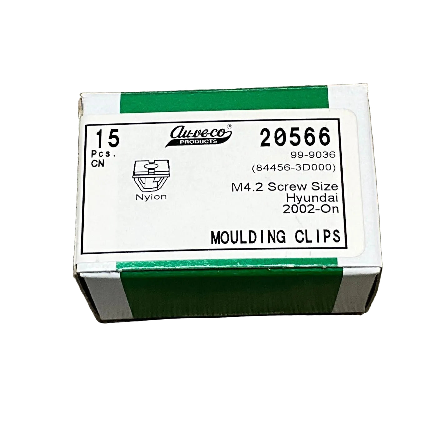 AUVECO 20566 HYUNDAAI MOULDING CLIP 14MM X 14MM HD S 15 Pcs