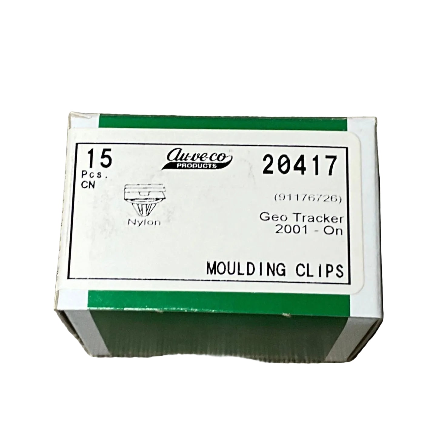 Auveco 20417 Moulding Clip with Seal, 7/16 Stem Length, GMM 91176726 Qty: 15
