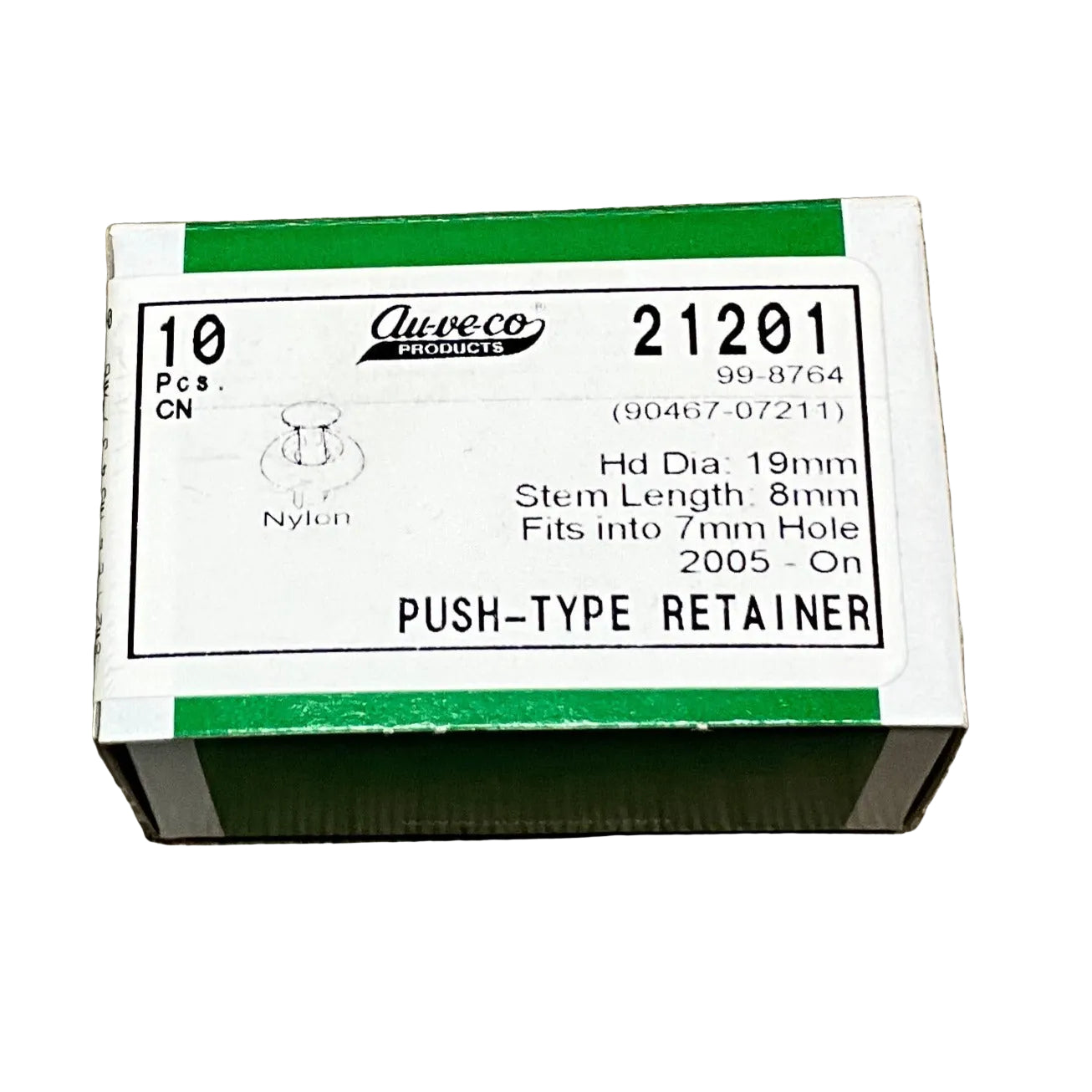 Auveco 21201 Bumper Retainer Radiator Cover Rivet Grille Clip For Lexxus/Toyotta