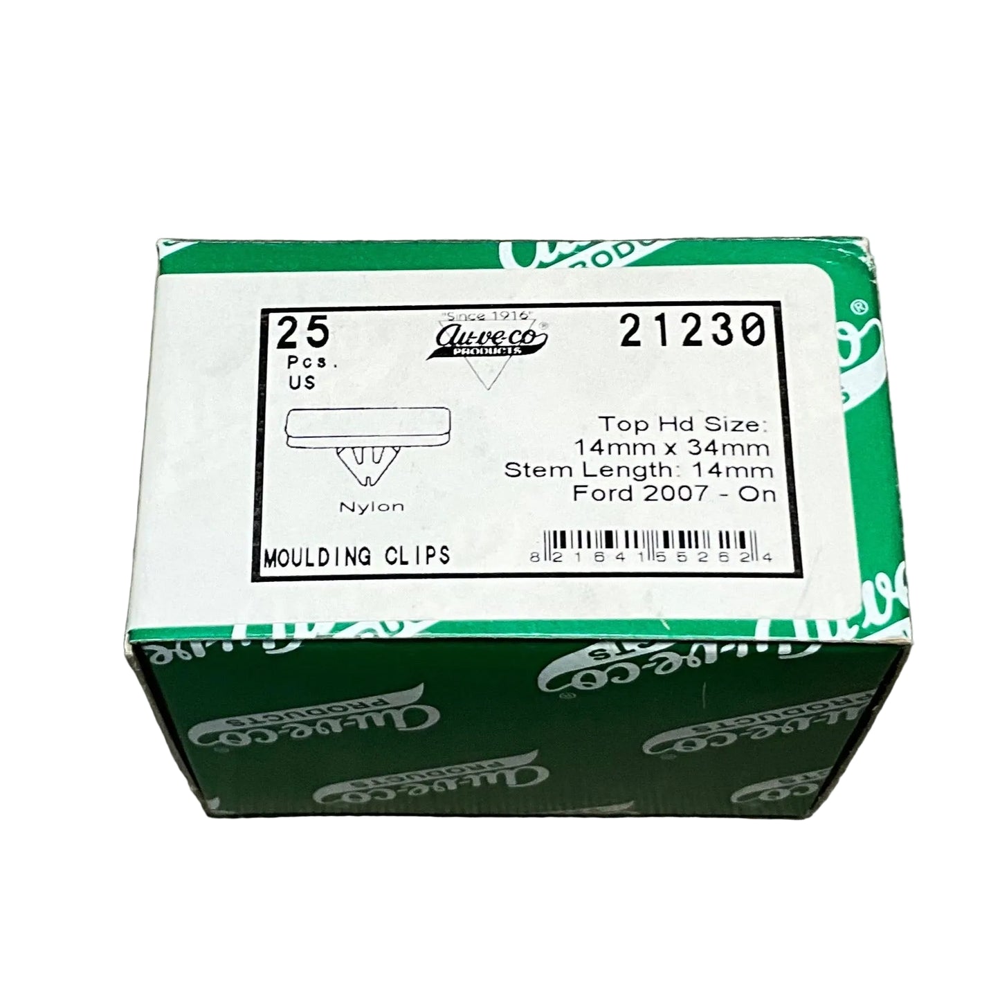 Auveco 21230 Rocker Moulding Clips with Sealer Chrystler 6509288AA - Box of 10