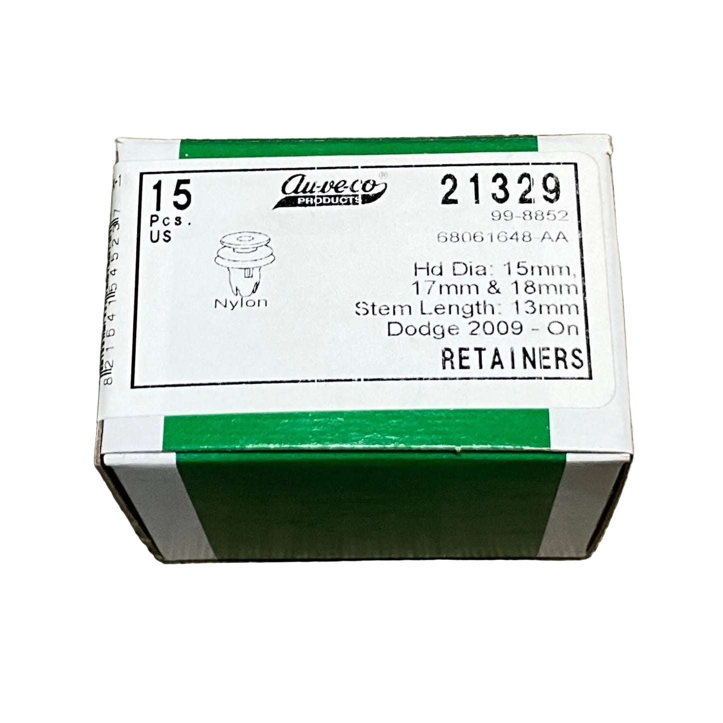 Auveco 21329 Tail Light Lamp Retainer Clip for Doddge Raam 15 Pcs.