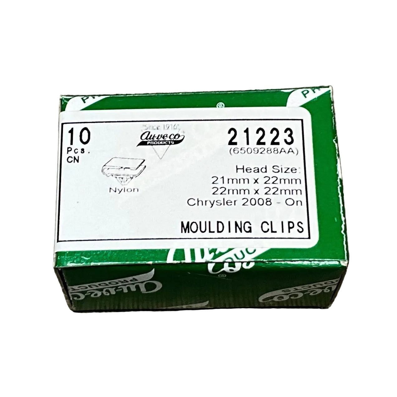 Auveco 21223 Rocker Moulding Clips with Sealer Fits Chrystler 6509288AA 10 Pcs.