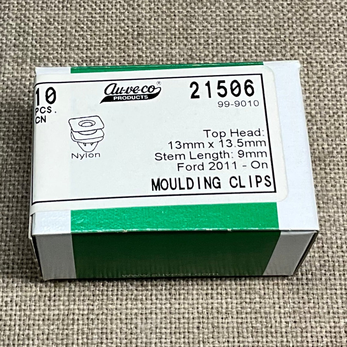 Auveco 21506 Windshield Moulding Clip with Sealer Ford 2011-On Qty 10