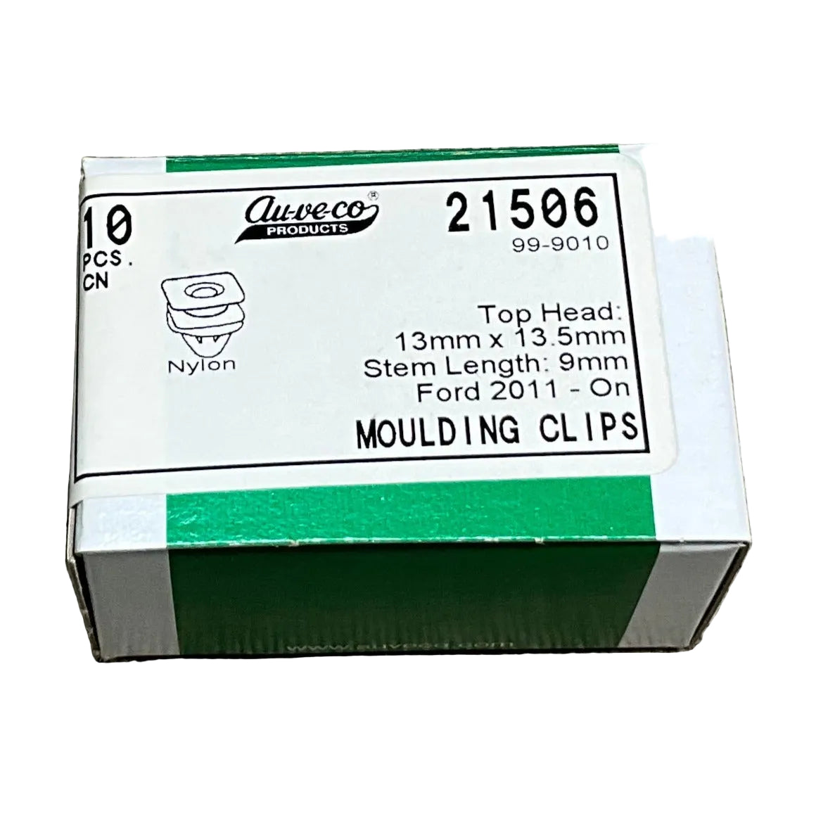 Auveco 21506 Windshield Moulding Clip with Sealer Ford 2011-On Qty 10