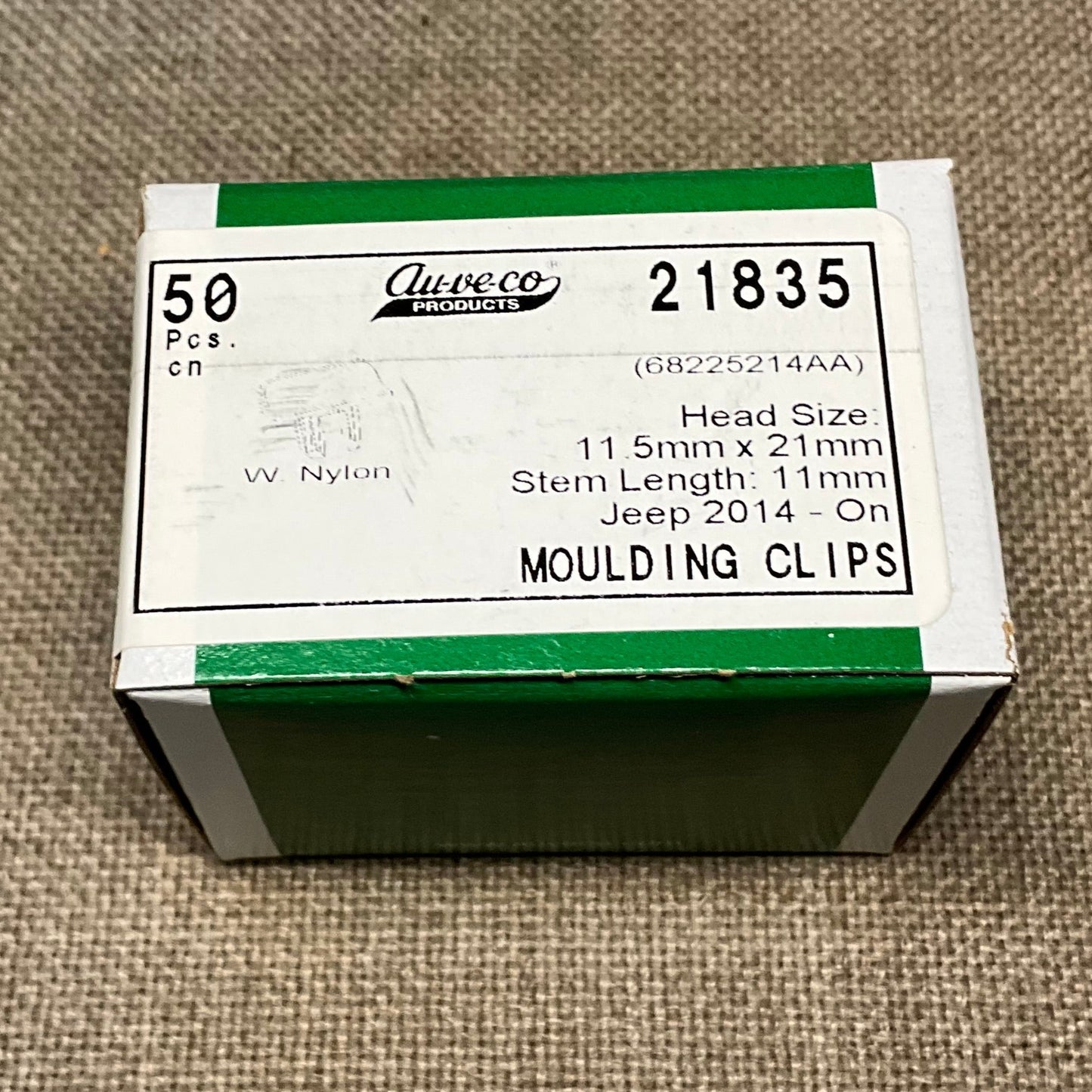 Auveco 21836 Bumper Moulding Clip Compatible with Honda 91578-T0A-003 - 15 Pcs.