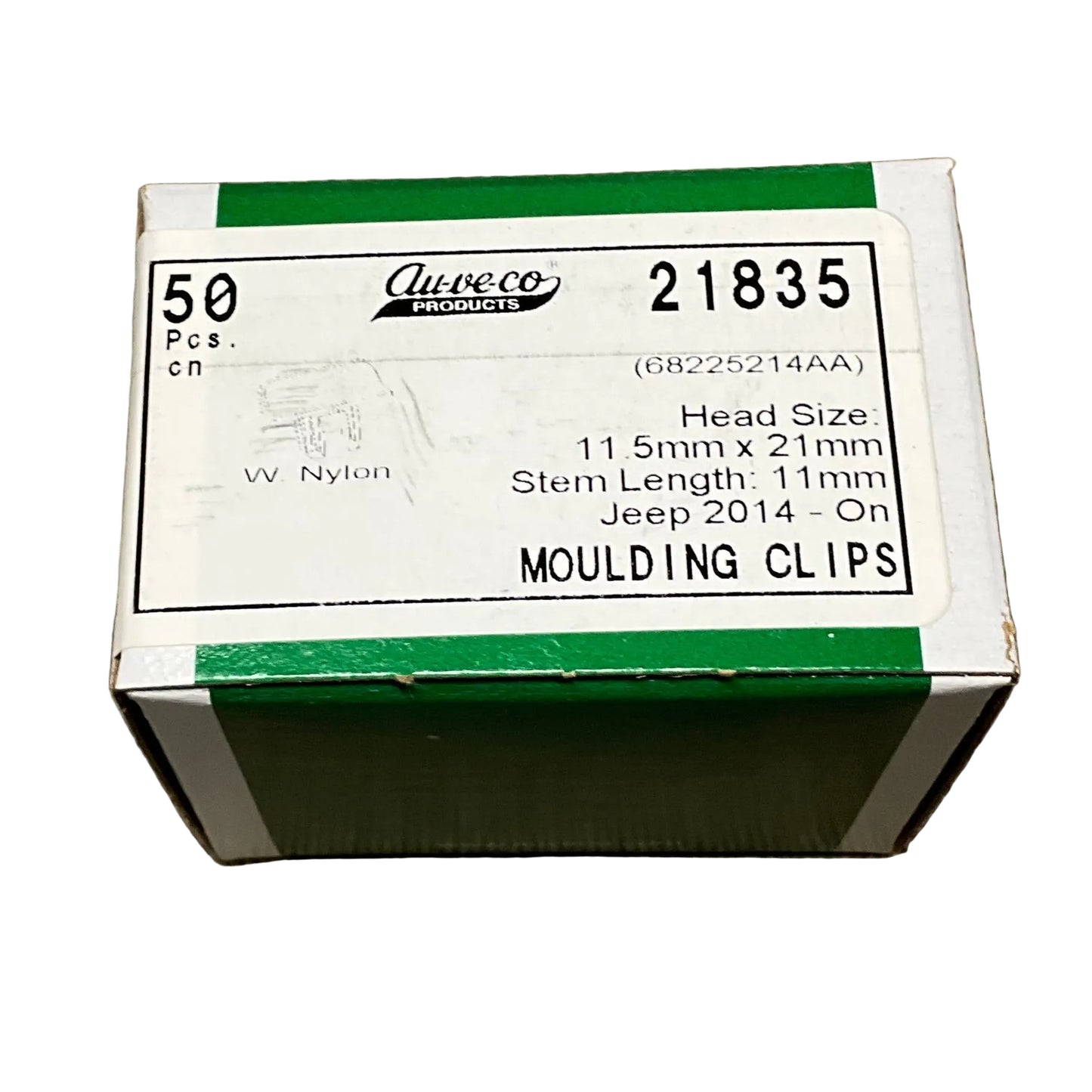 Auveco 21836 Bumper Moulding Clip Compatible with Honda 91578-T0A-003 - 15 Pcs.