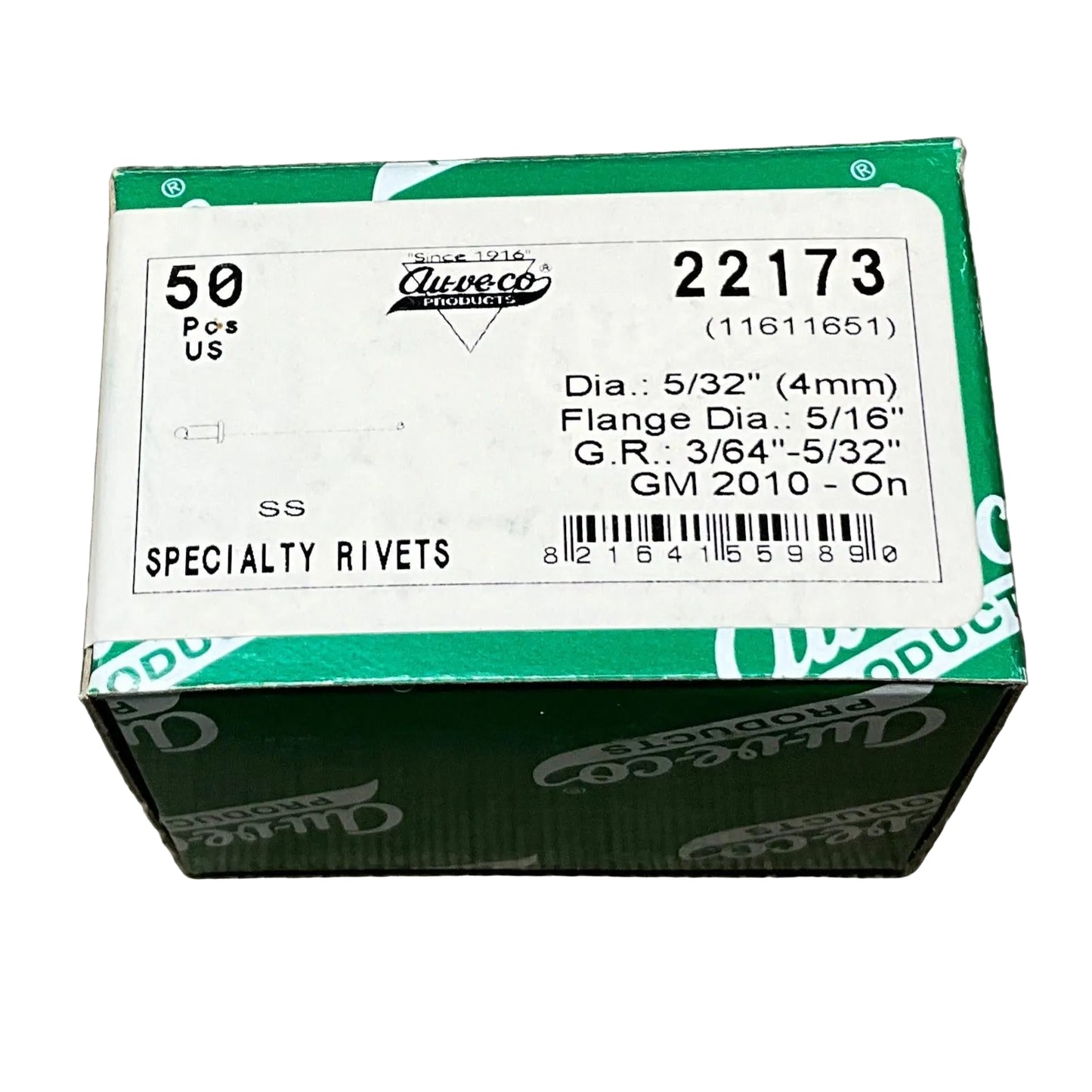 AUVECO 22173 Gm Specialty Rivet GM 2010-On