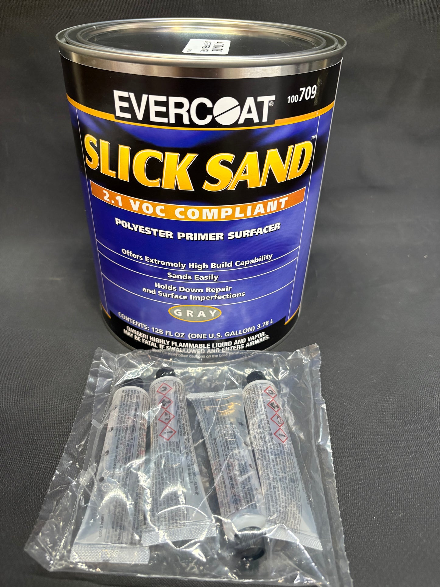 Evercoat Slick Sand Polyester Primer Surfacer (128 Fl. oz) WITH HARDENER (100709)