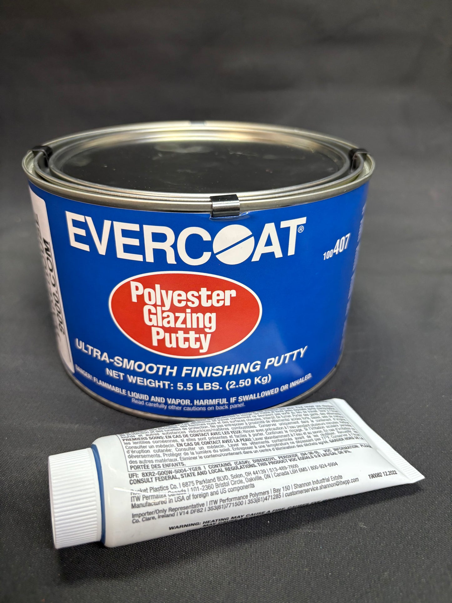 Evercoat Polyester Glazing Putty (100407) with Hardener (5.5 lbs)