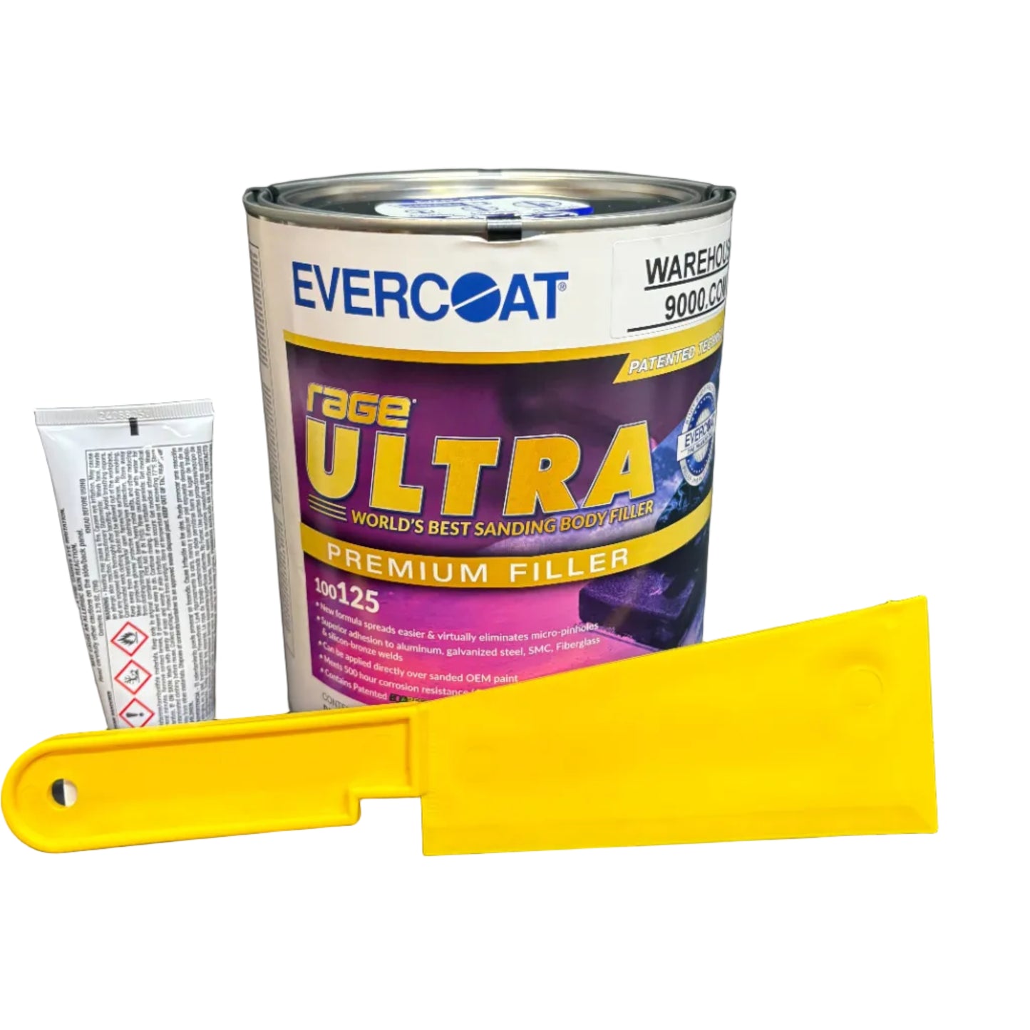 Evercoat Rage Ultra Body Filler (128 Fl. oz) WITH HARDENER (100125) and FREE GOOP SCOOP