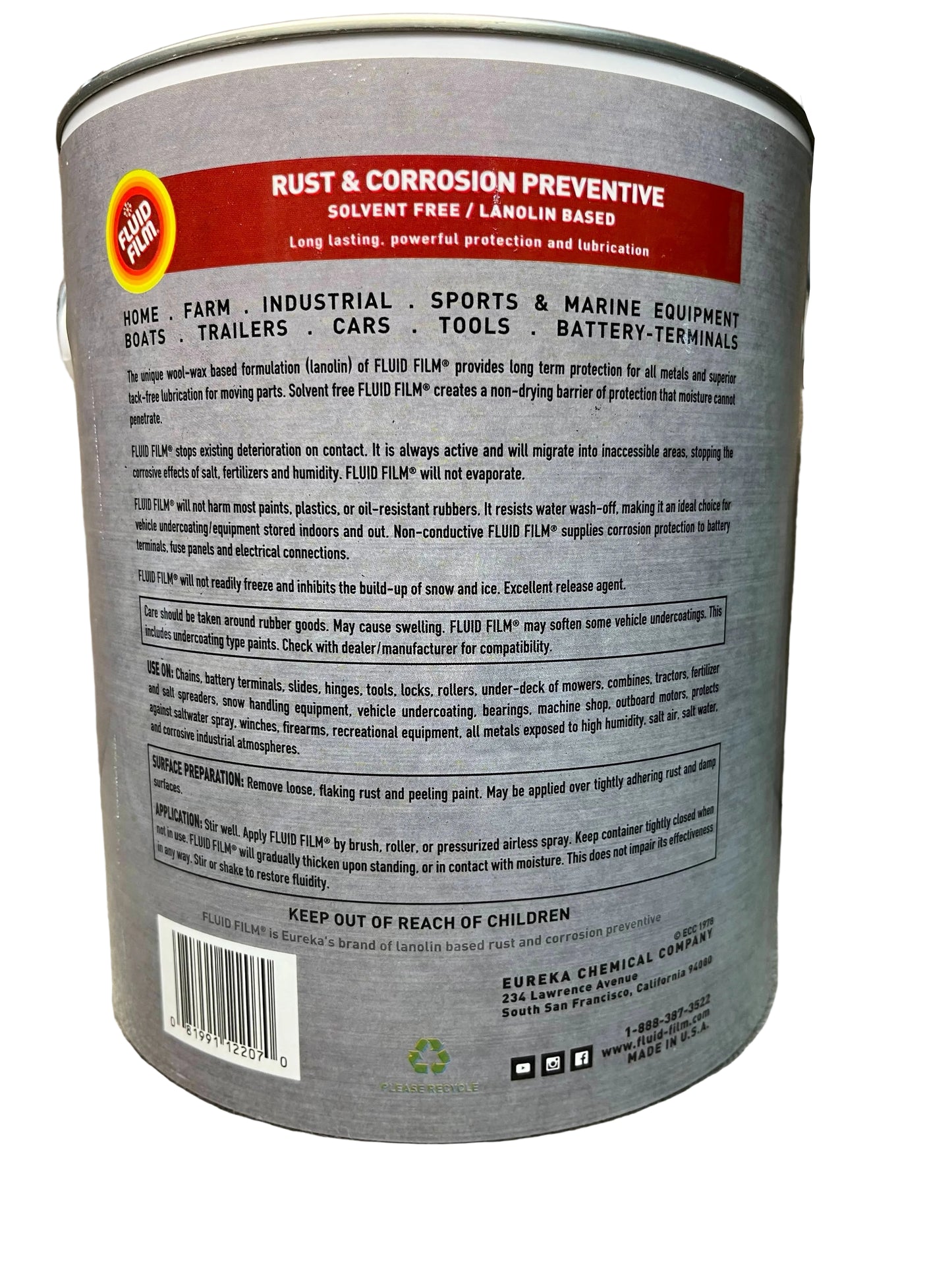 1 GALLON Fluid Film NAS Undercoat Rustproofing USA Made Enviornment safe