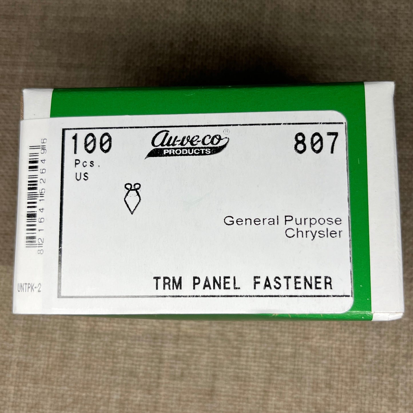 100 Chrysler Wire Door Panel Trim Fasteners Auveco 807 Year 1967 on USA made