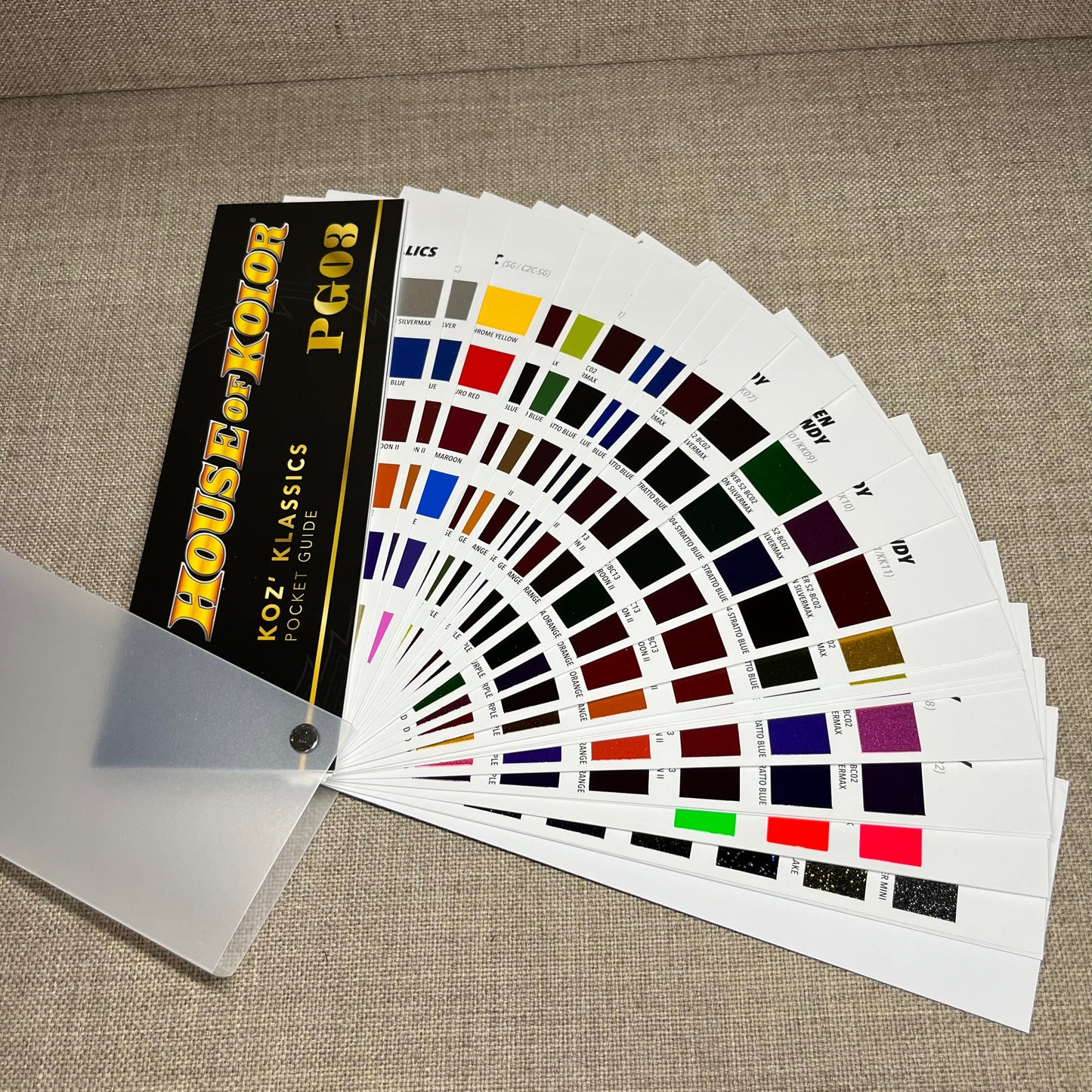 House of Kolor PG03 Fan Deck, KOZ' KLASSICS POCKET GUIDE