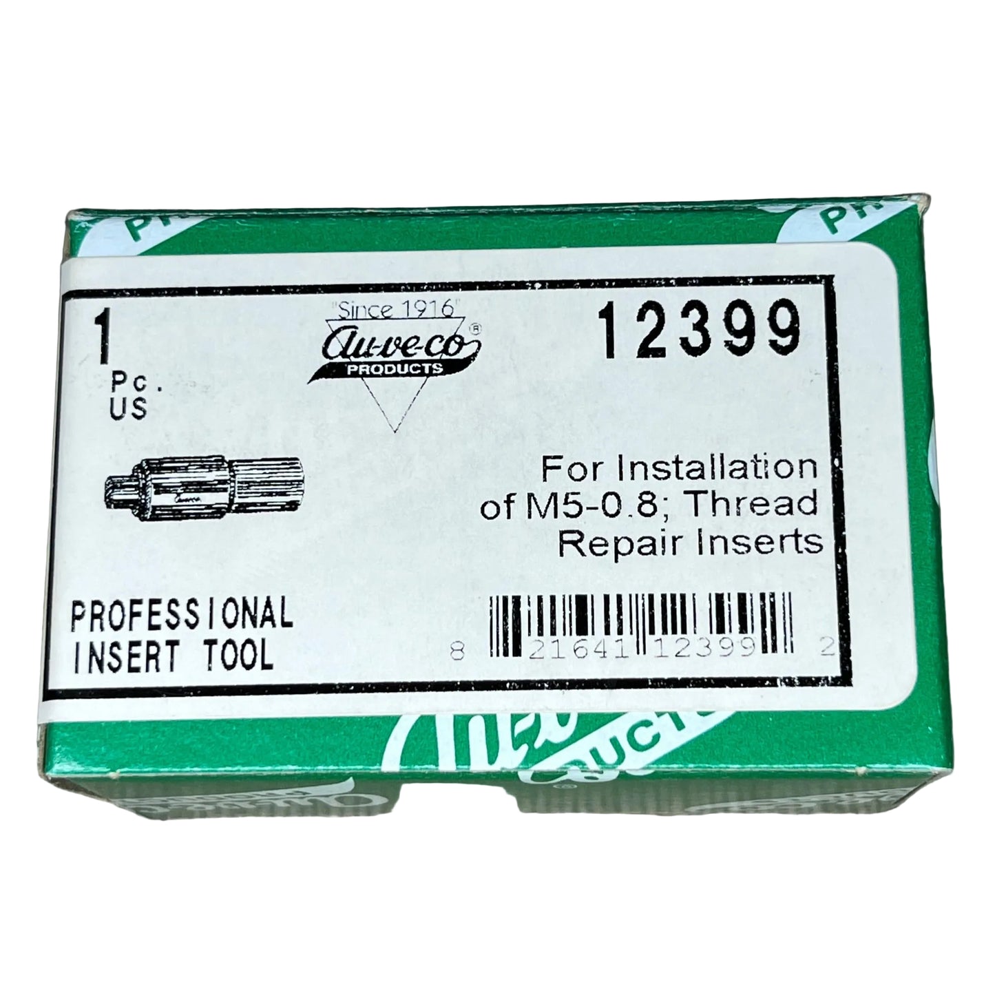 1-Auveco 12399 Thread Repair Insert Tool for M5-0.8 Thread Repair Inserts