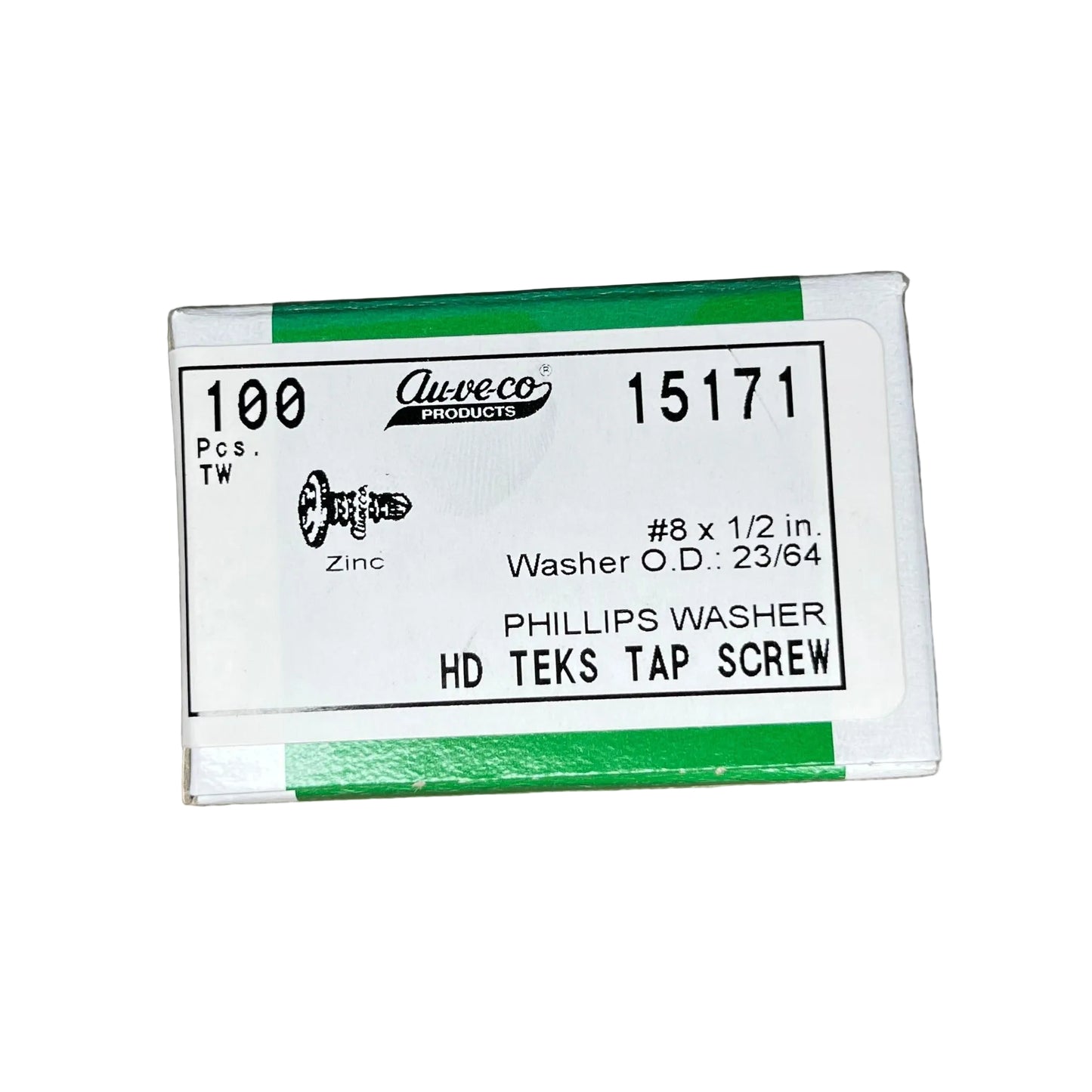 100 Phillips Low Profile Round Washer Head Screws Auveco 15171 Universal Use