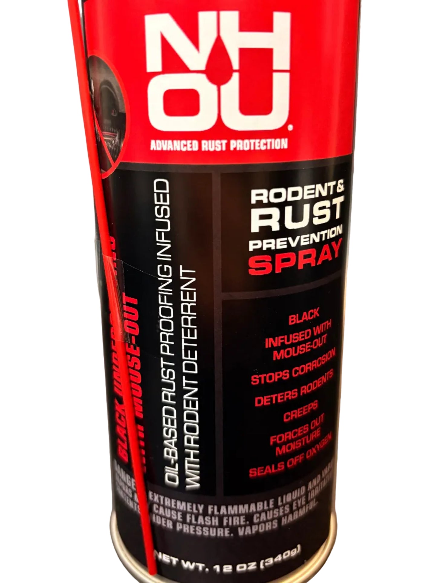 NHOU Black Undercoating with Mouse-Out (12 oz. Can)